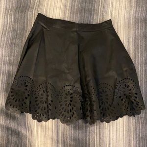 LF vegan leather mini skirt